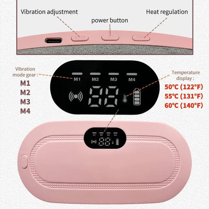 Heating Pad for Period Cramps Relief Portable Cordless Heating Pad for Stomach Back Bellypink,7.2"
